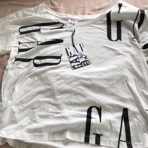 GAP WHITE T-SHIRT COMFY BLOUSE